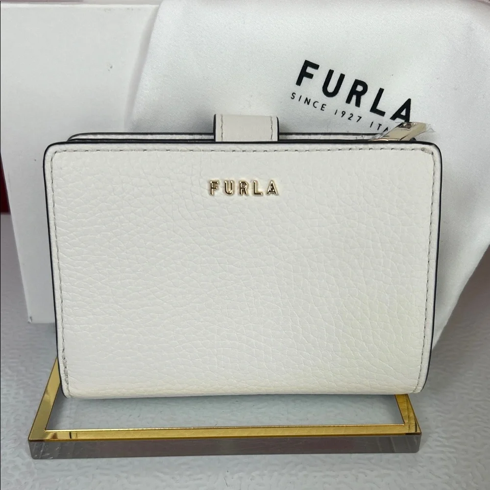 Furla white Leather small wallet